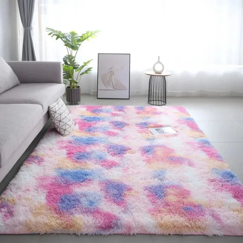 Ultra-Soft Tie-Dye Fluffy Carpet – Modern Home Decor for All Room - Wahtrends
