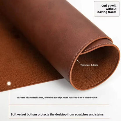 BMAD Premium Vegan Leather Desk Mat – Waterproof & Anti-Slip Desktop Protector - Wahtrends
