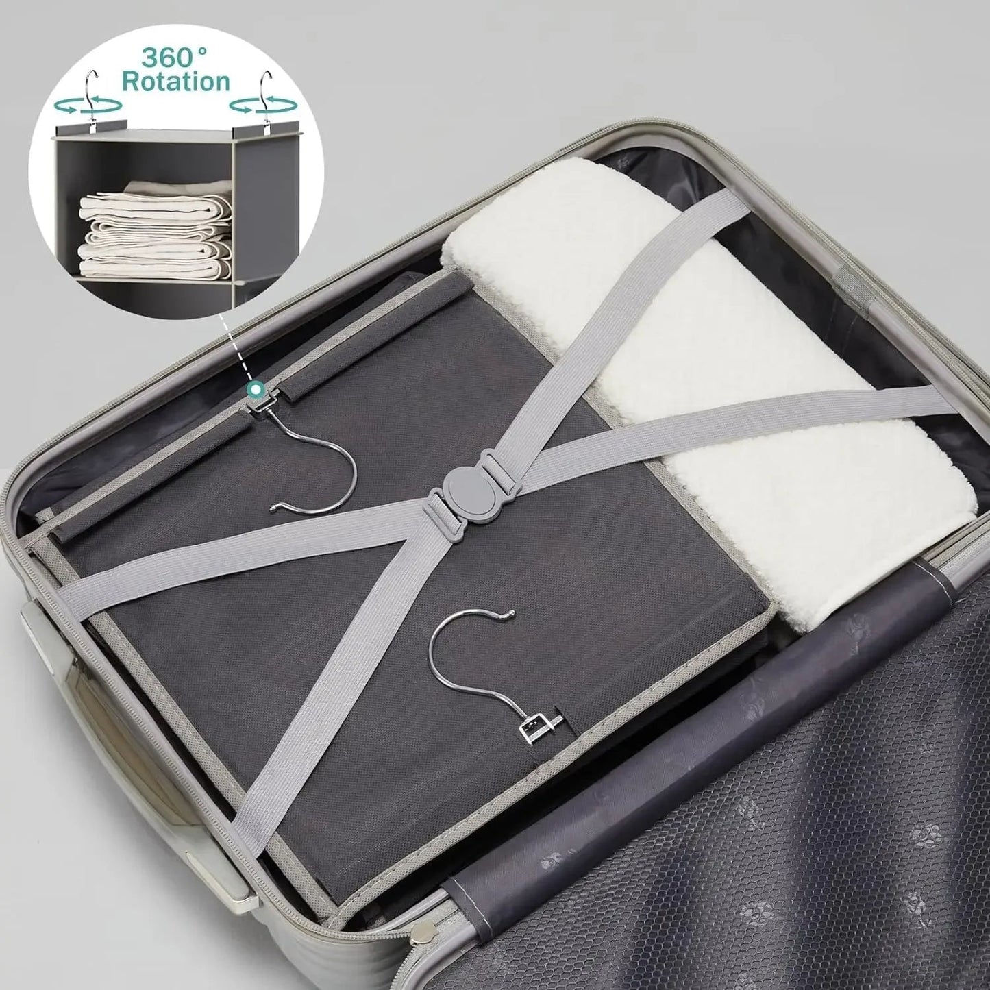 Sag-Free Hanging Wardrobe Storage Unit | Foldable 4-6 Spacious Tiers - Wahtrends