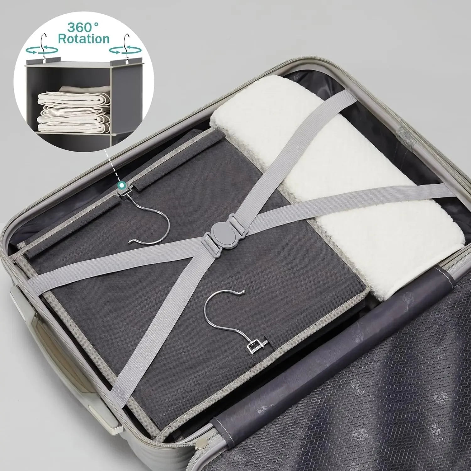 Sag-Free Hanging Wardrobe Storage Unit | Foldable 4-6 Spacious Tiers - Wahtrends