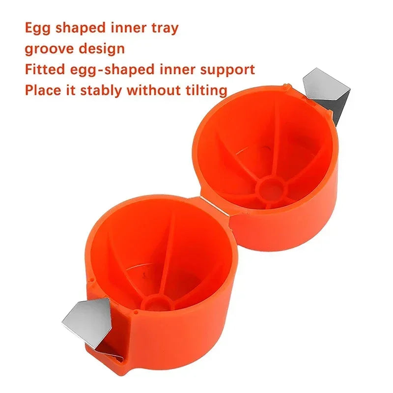 RapidCrush Egg Shell Opener – Mess-Free Handheld Egg Cracker & Separator Tool AE