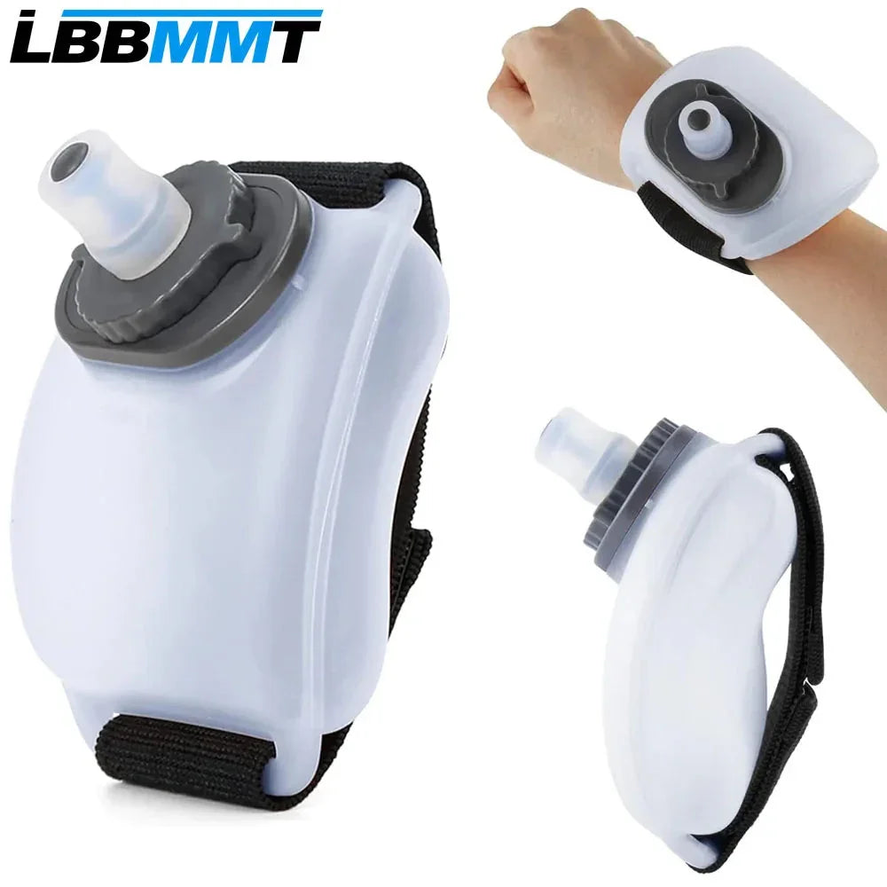 1PCS Wrist Sports Water Bottle with Adjustable Hand Strap 200 ml Soft Silicone BPA-Free for Hydration Running Exercise - Wahtrends