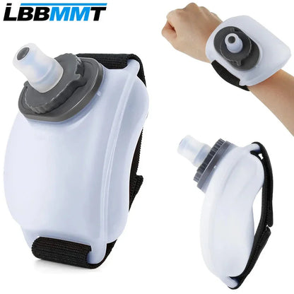 1PCS Wrist Sports Water Bottle with Adjustable Hand Strap 200 ml Soft Silicone BPA-Free for Hydration Running Exercise - Wahtrends