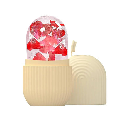 Silicone Face Ice Roller Capsule—Reusable Facial Ice Mold for De-Puffing, Cooling Massage & Skincare Glow - Wahtrends