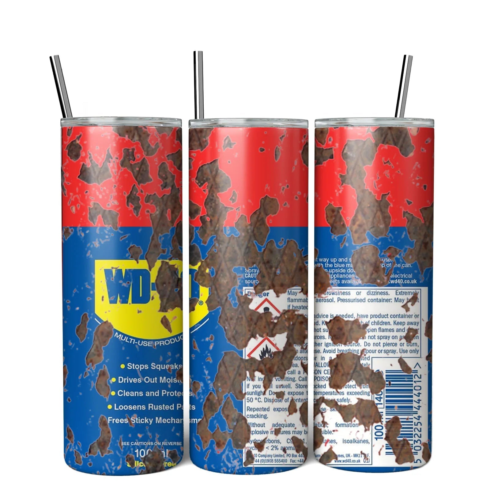 20oz WD40 Mechanic Oil Tumbler – Insulated Stainless Steel Workshop Mug AE