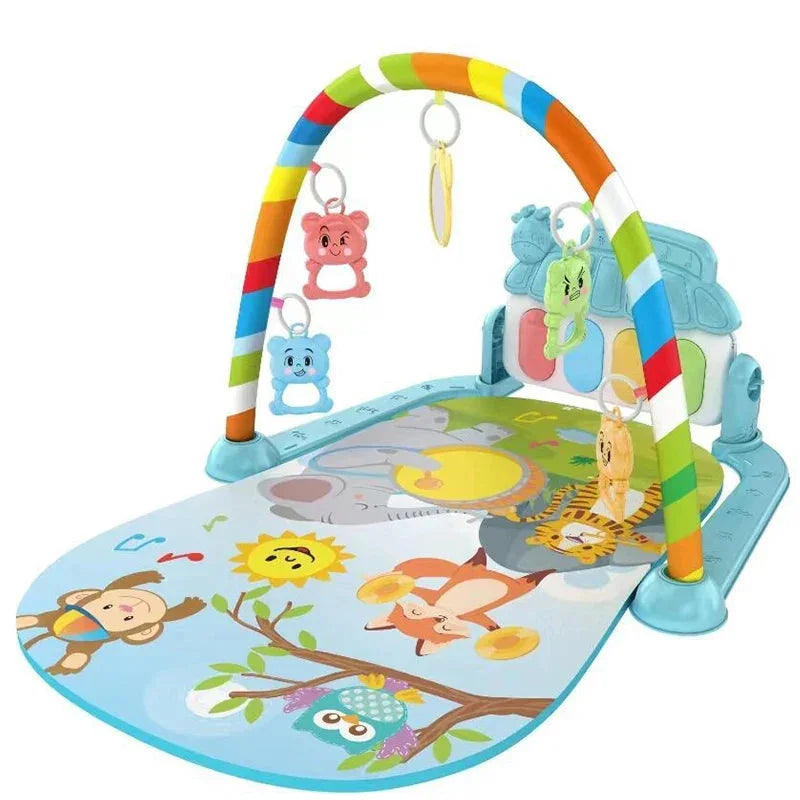 4-in-1 Baby Kick & Play Piano Gym Mat – Musical Activity Play Centre for Tummy Time, Sensory Development & Learning - Wahtrends