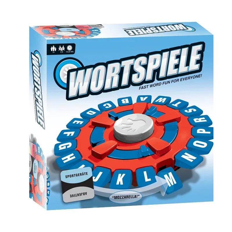 Best Basta Word Game—Quick-Thinking Letter-Pressing Board Game for Family Fun, German/Spanish Version, Kids, Adults, Party - Wahtrends