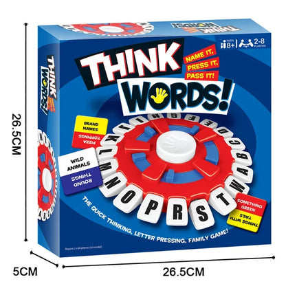 Think Word Duel—Bilingual Letter Pressing Puzzle & Fast-Paced Family Board Game AE