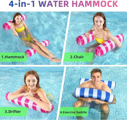 Premium Water Hammock Pool Float – Inflatable Mesh Lounger for everyone AE