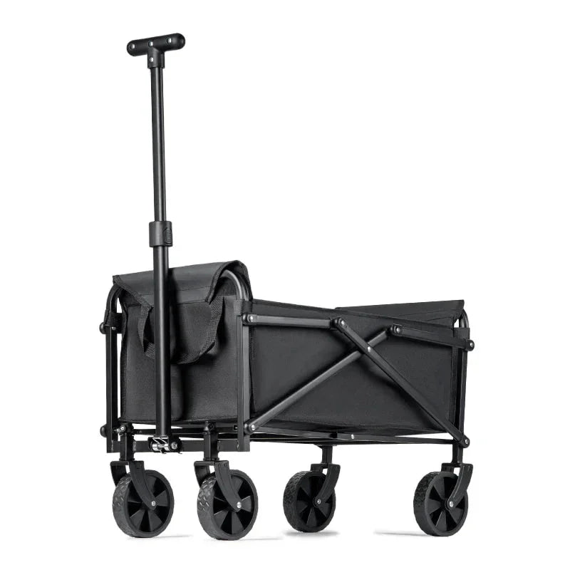 Heavy-Duty Foldable Camping Cart | Portable Picnic Utility Wagon with All-Terrain Wheels | Beach & Outdoor Trolley - Wahtrends