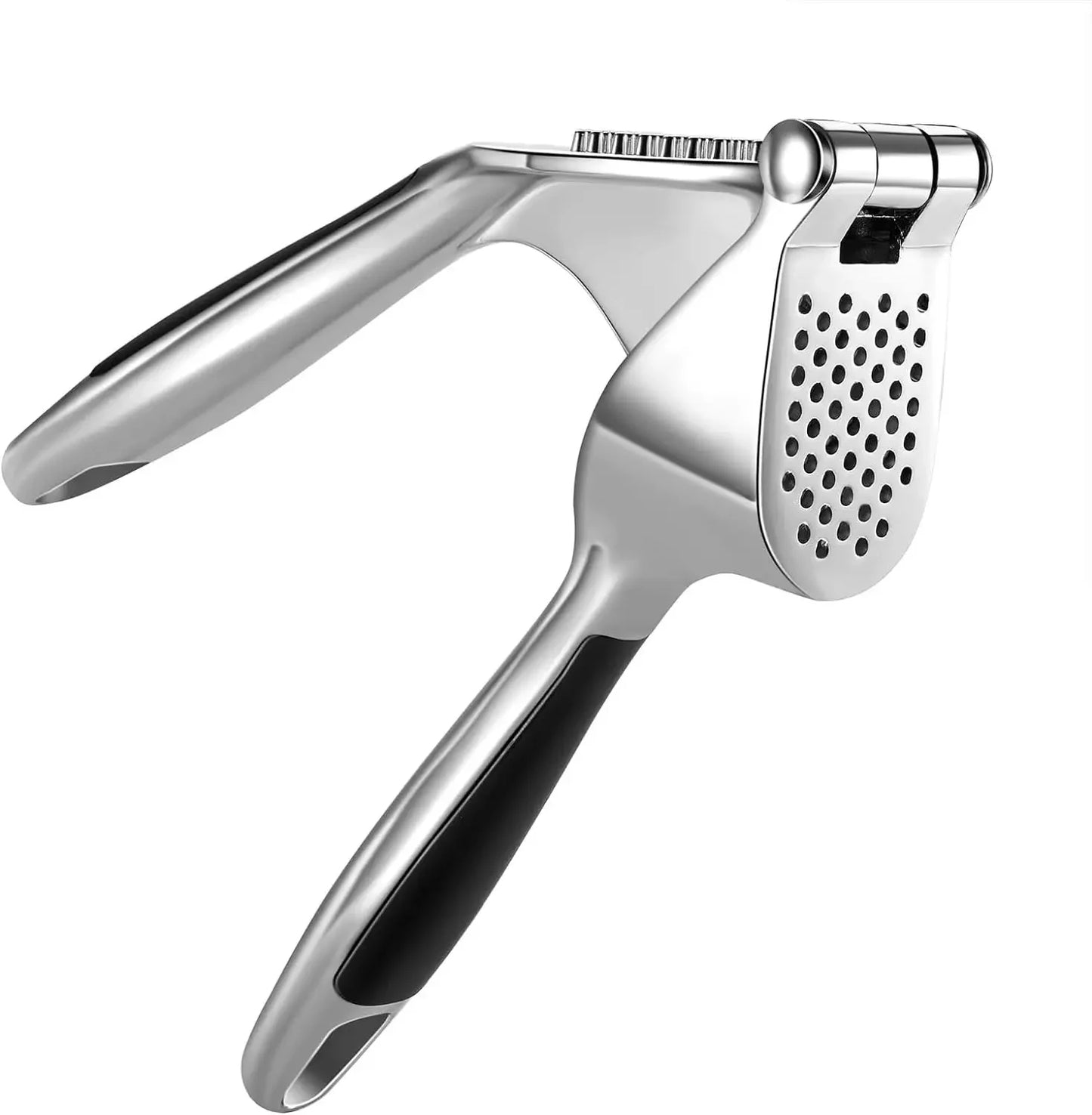 Heavy-Duty Stainless Steel Garlic Press with Cleaning Brush – Professional Grade Mincer - Wahtrends