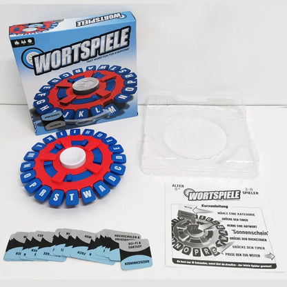 Best Basta Word Game—Quick-Thinking Letter-Pressing Board Game for Family Fun, German/Spanish Version, Kids, Adults, Party - Wahtrends