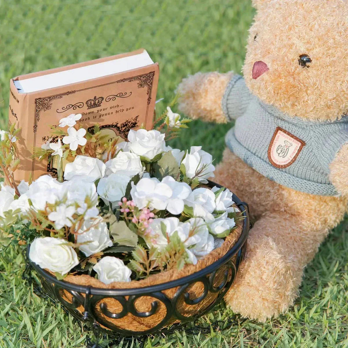 Minimalist Resin Coconut Palm Hanging Basket Flower Pot - Fashionable Lightweight Indoor/Outdoor Hanging Planter for Home Garden Balcony Decor - Wahtrends