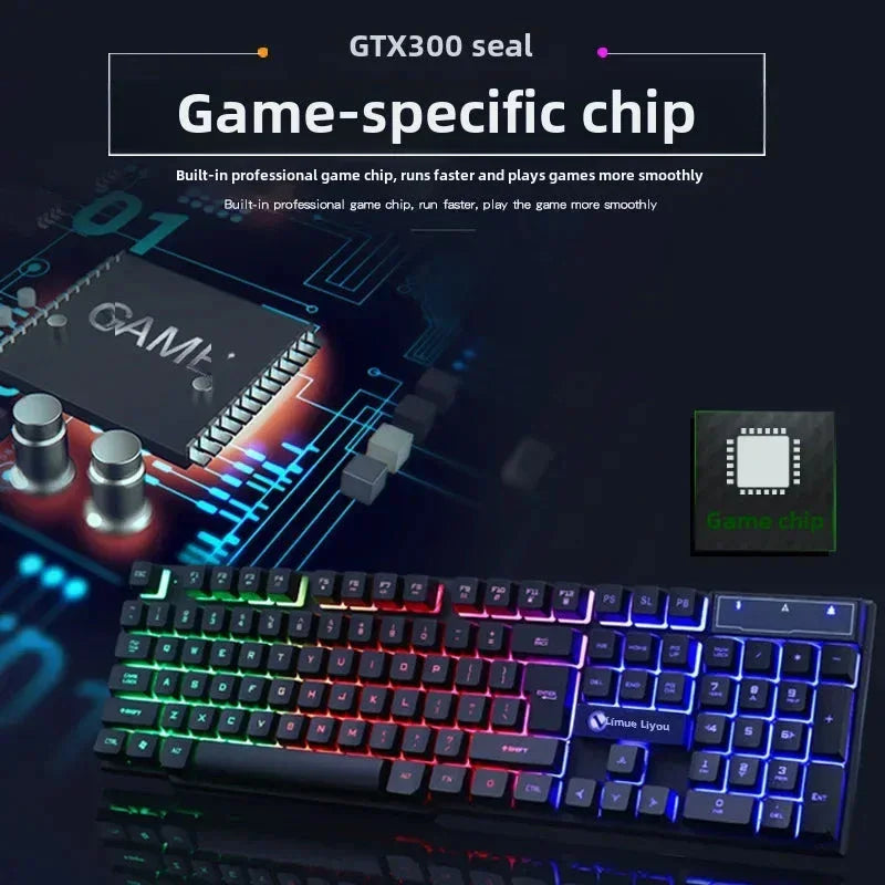 RGB backlit gaming keyboard and GTX300 game-specific chip for smooth, fast gameplay