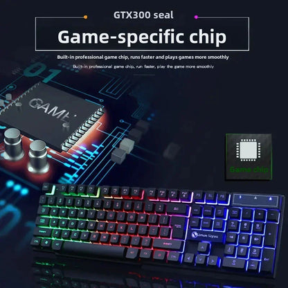 RGB backlit gaming keyboard and GTX300 game-specific chip for smooth, fast gameplay
