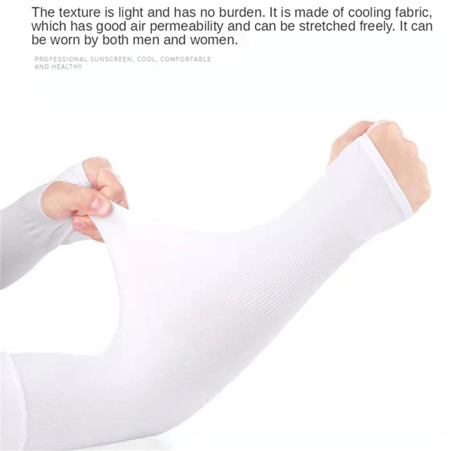 Australian UV Shield Cooling Hand Sleeve – UPF 50+ Ice Silk Sun Protection Pair AE