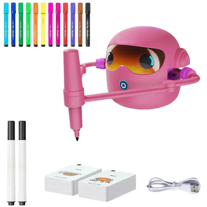 Interactive Educational Drawing Robot Preschool Learning Activities with 100 Cards Birthday Christmas Gifts for Boys Girls - Wahtrends