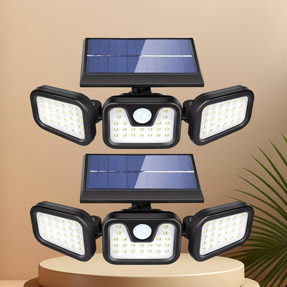 74 LED Solar Motion Sensor Light, 3 Brightness Modes Outdoor Wall Light, Suitable for Front Door, Yard, Garage, Patio Wahtrends