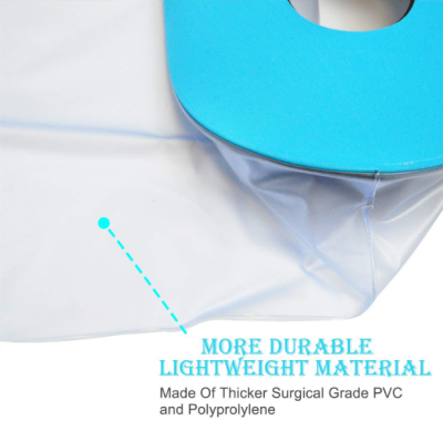 Foot Waterproof Shower Sleeve for Adults – Reusable Cast Protector for Ankle, Foot & Toe During Bathing or Water Activities (Blue) Wahtrends