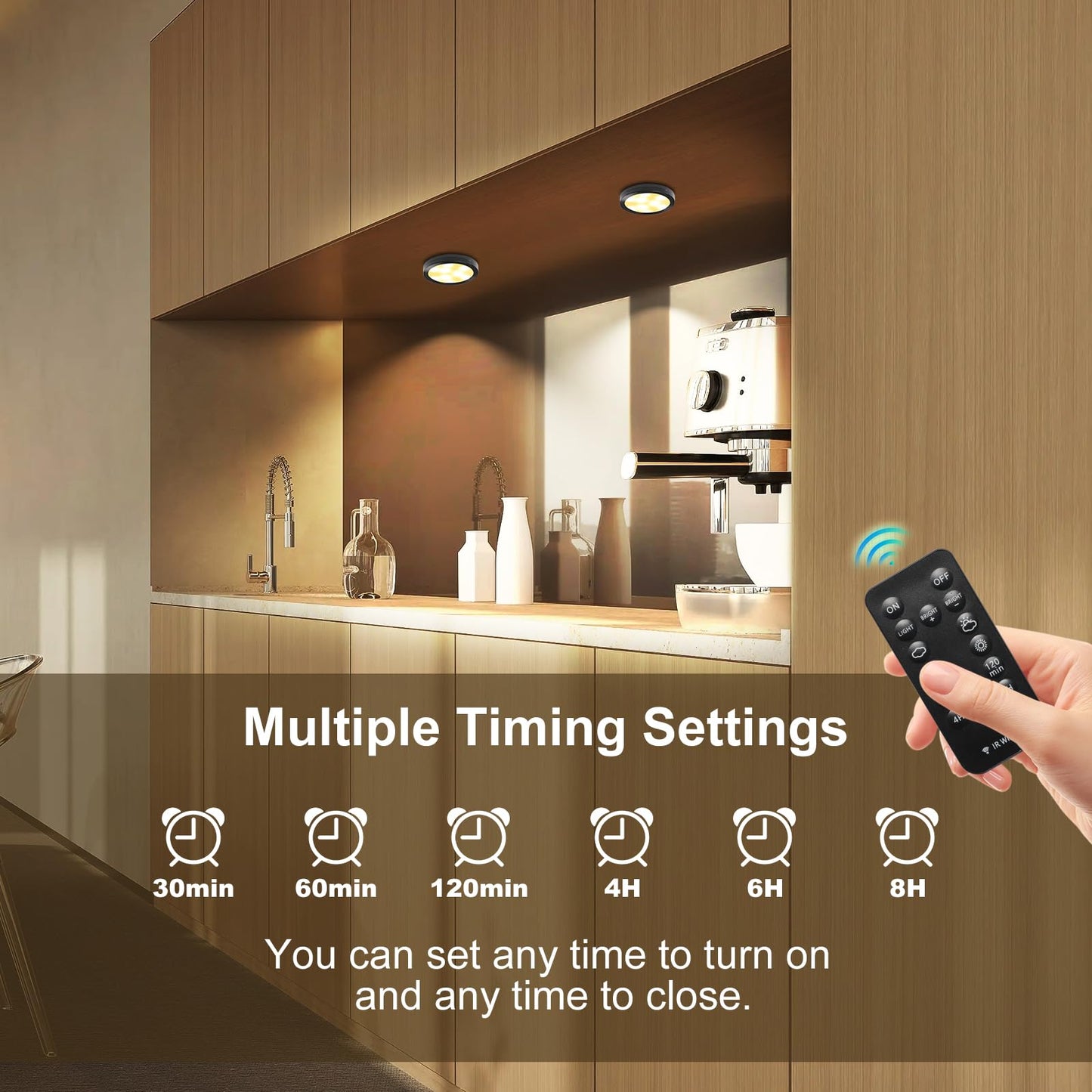 3 Pack Smart Under Cabinet Lights Hardwired,Dimmable LED Light for Kitchen Under Cabinet with Alexa Google Remote APP Control for Under Counter Lights for Cabinet Closets(Cold White) Wahtrends