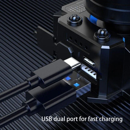 900000LM LED Headlamp Rechargeable Headlight Zoomable Head Torch Lamp Flashlight - Wahtrends