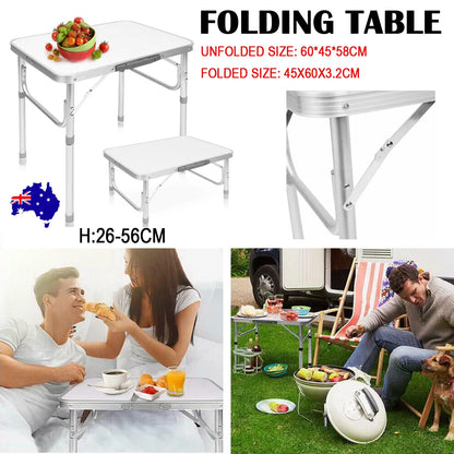 Outdoor Camping Folding Table Picnic Foldable Tables Aluminium Portable BBQ Desk - Wahtrends