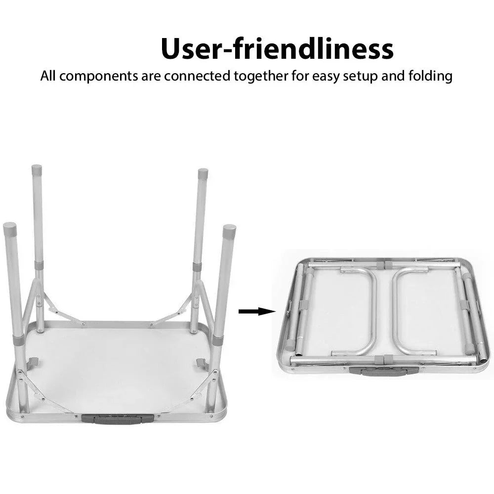 Outdoor Camping Folding Table Picnic Foldable Tables Aluminium Portable BBQ Desk - Wahtrends