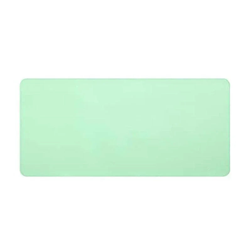 Large Leather Mouse Pad 80x40cm Desk Mat Gaming Extended Waterproof Anti Slip - Light Blue - Wahtrends