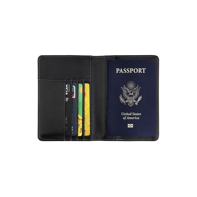 RFID Passport Holder Slim Leather Travel Wallet ID Card Cover Case for Men Women - Black - Wahtrends