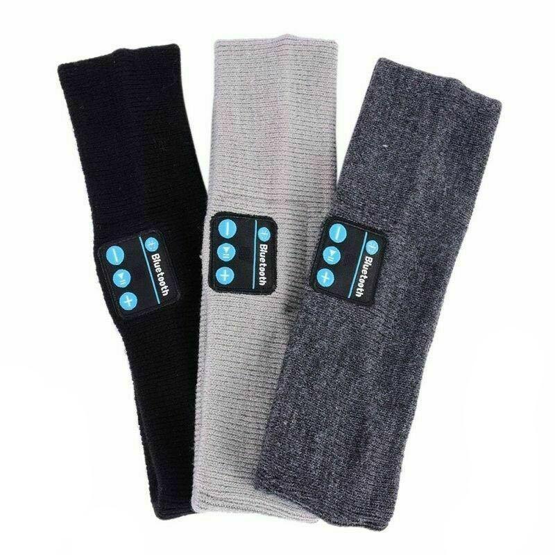 Wireless Bluetooth Headband Earphone Stereo Sport Headphone Headset Sleep New - Black - Wahtrends