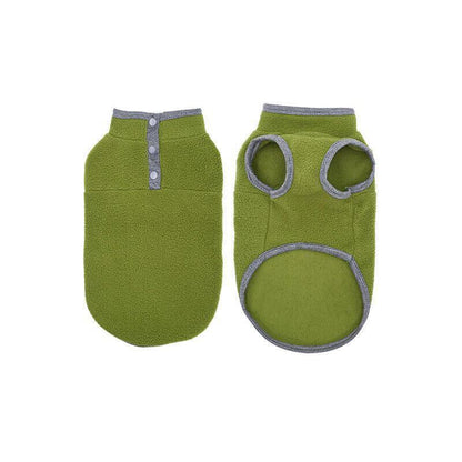 XL Pet Dog Puppy Winter Warm Fleece Jumper Vest Coat Jacket Apparel Clothes - Blue Wahtrends