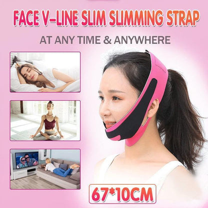 Face V Line Slimming Strap Chin Lifting Mask Belt for Daily Use Wahtrends