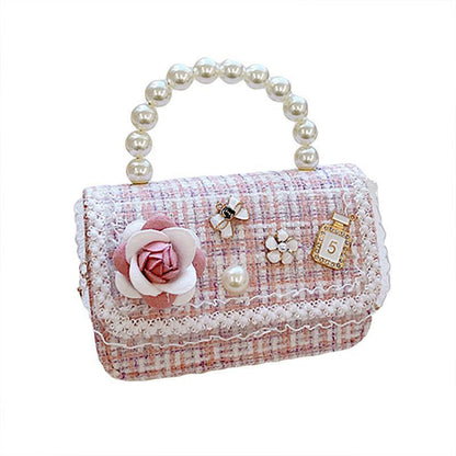 Girls Small Square Princess Handbag Chain Shoulder Bag Messenger Bag - Green - Wahtrends