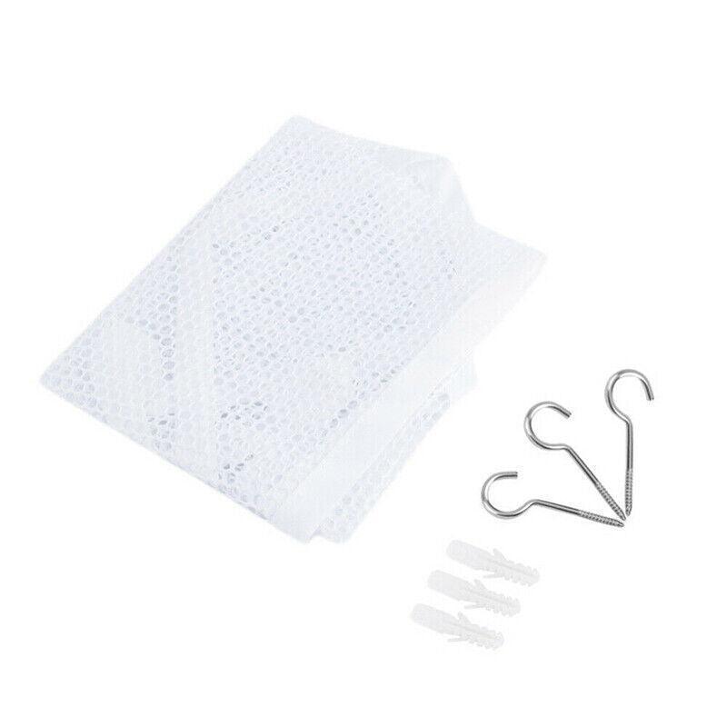 Soft Large Toy Hammock Mesh Net Storage Organizer for Bedroom Plush Toys - White - Wahtrends