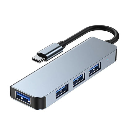 8/6/4-In-1 Usb-C Hub Adapter Type-C Hub Hdmi For Macbook Pro/Air Ipad Pro Laptop - 6-IN-1 - Wahtrends