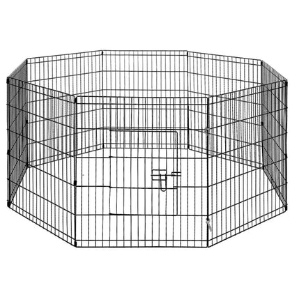 30" 8 Panel Pet Dog Playpen Puppy Exercise Cage Enclosure Fence Play Pen - Wahtrends