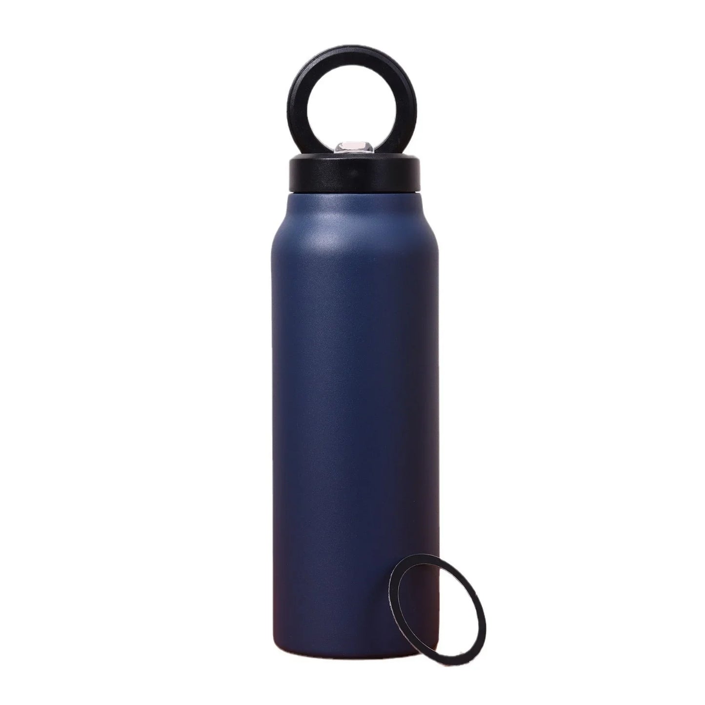 Stainless Steel Insulated Water Bottle with Integrated Magnetic Phone Stand - Blue (32oz) - Wahtrends
