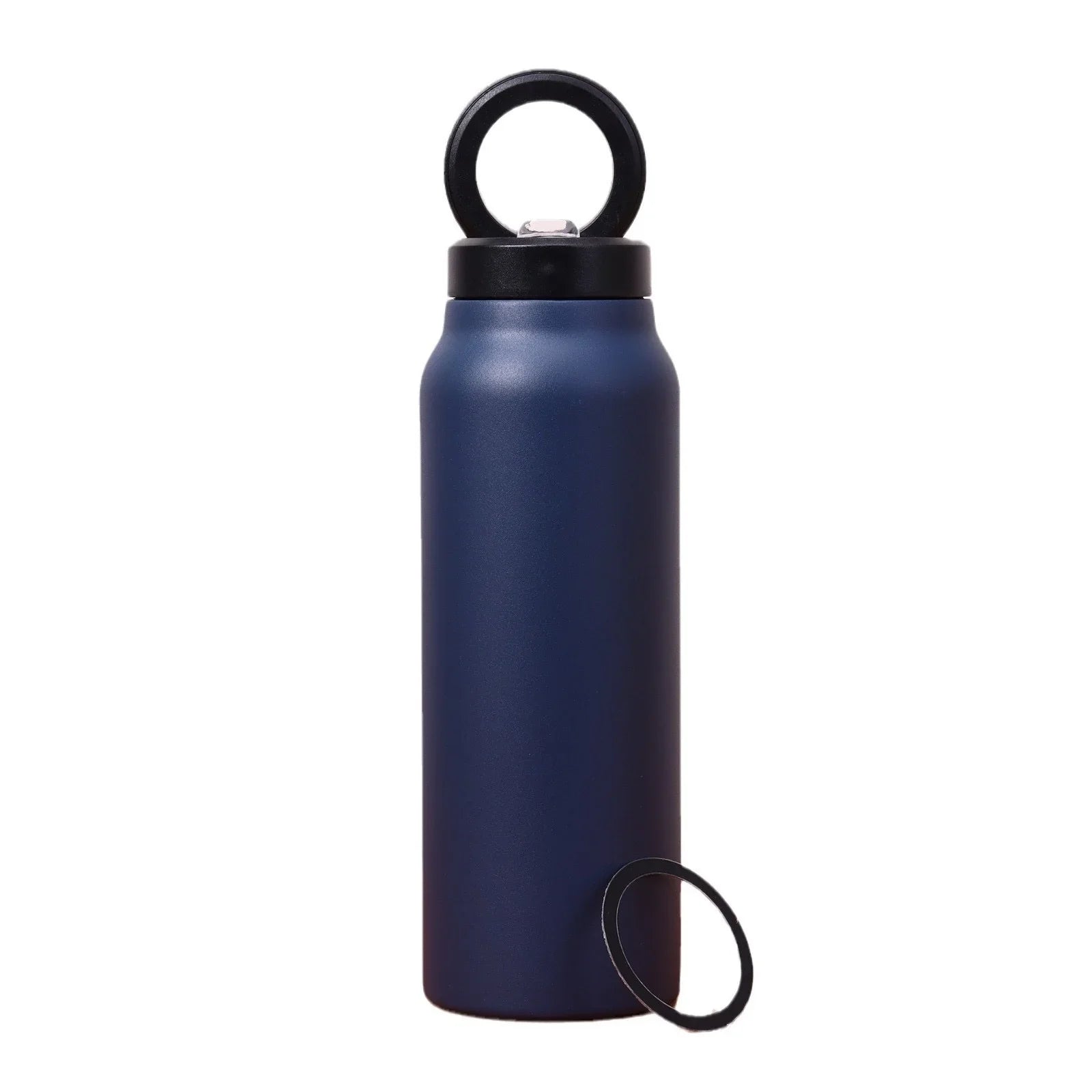 Stainless Steel Insulated Water Bottle with Integrated Magnetic Phone Stand - Blue (32oz) - Wahtrends