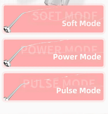 Black Cordless Water Flosser, USB Rechargeable with 4 Tips - Wahtrends