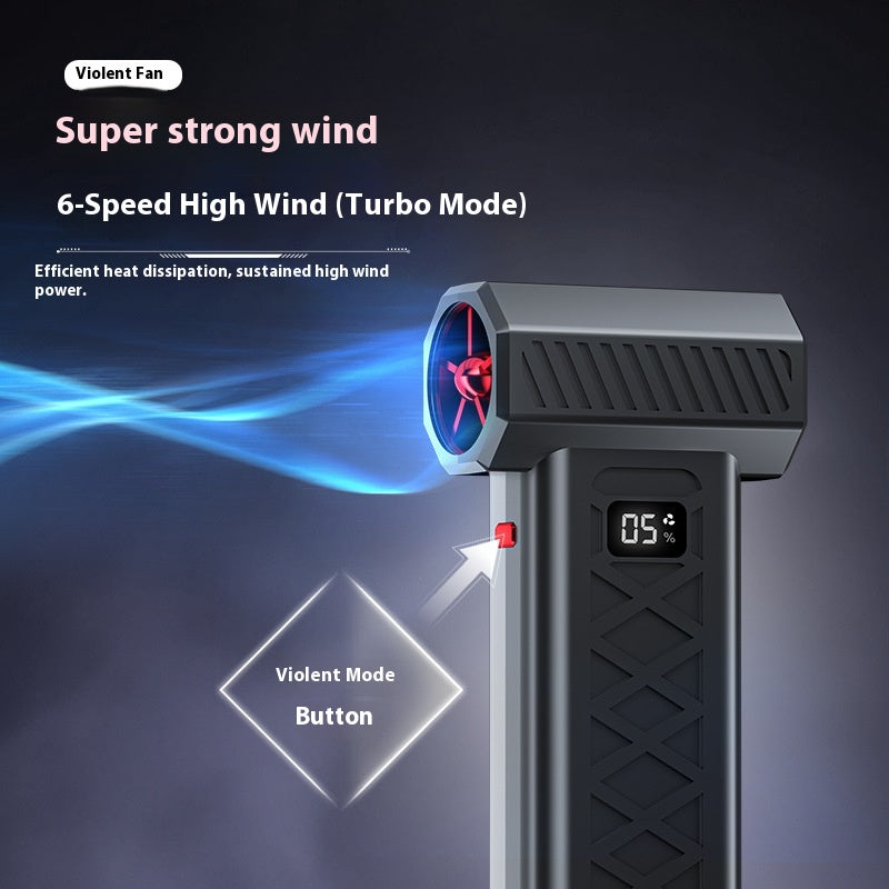 Red High Power Portable Jet Fan Air Blower 130000 RPM Electric Duster for Snow Removal Car Drying Camping and Outdoor Cleaning Wahtrends