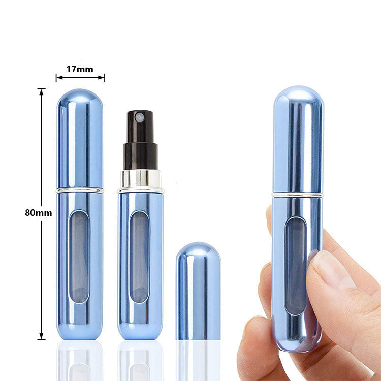 5-Pcs Gold 5ml Refillable Perfume Atomizer Portable Bottom Fill Travel Spray Bottle for Fragrance and Aftershave Australian Travel Essential Wahtrends