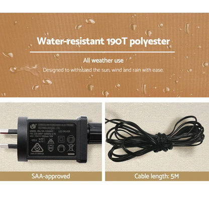 Jingle Jollys Christmas Inflatable Gingerbread Man 2.4M Illuminated Decorations - Wahtrends