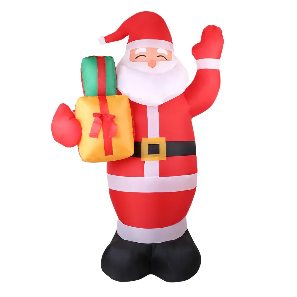 Jingle Jollys Christmas Inflatable Santa 2.4M Illuminated Decorations - Wahtrends