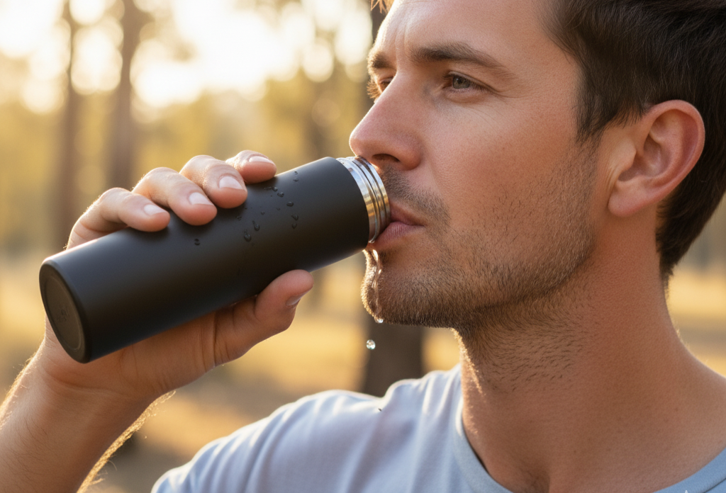 500 ML Temperature Display Thermos Cup - Stainless Steel Vacuum Insulated Bottle with LED for Hot Cold Outdoor - Wahtrends