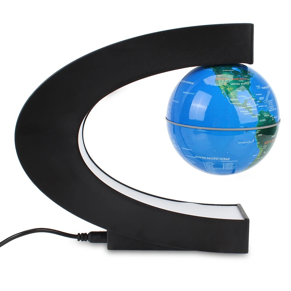 Levitating Magnetic Globe Light—Floating World Map LED Desk Lamp AE